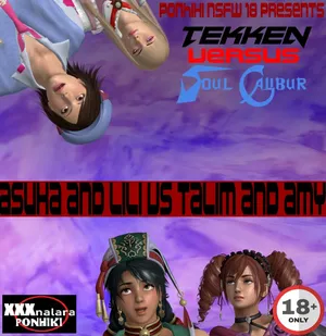 Tekken vs. Soul Calibur-Asuka and Lili vs. Talim and Amy (Tekken x SoulCalibur Crossover Comic 18+)