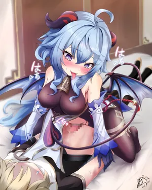 [Unebabu] Attacked by the succubus Ganyu