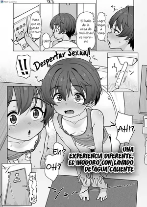 [Mamezou] Onsui Senjou Benza Taikenki ｜Una experiencia diferente, el inodoro con lavado de agua caliente [spanish] [MebanearonxPendejo]
