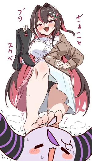 [フミトンカツ] あずきちと生えたラプラス 足コキ差分＋おまけ (ホロライブ)