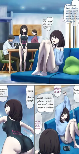 A daughter living with her human livestock clones
