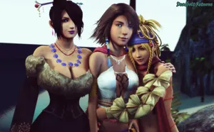 [Deadbolt Returns] Yuna, Rikku, Lulu, 3 on 1 (Final Fantasy X/X-2)