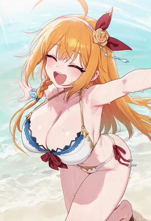 [Pixiv] Thx (120662529)   敗北ヒロイン ペコリーヌ   +   敗北を喫するコッコロ [AI Generated]