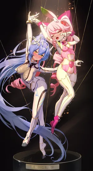 [筱牧] 机械少女和兔子少女的艺术品化改造（18g）