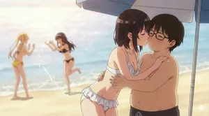 [AI Generated] Saekano Ecchi: Utaha, Eriri & Megumi with the Fat Leader (Non-Explicit Series)