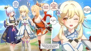 Futa Ayaka & Futa Yoimiya x Lumine IMG SET / COMIC (4K) vv55