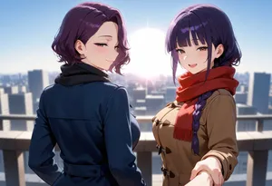 260214_秋穂&澪_パパとバレンタインデート