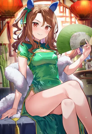 【AI自制】旗袍圣王光环 キングヘイロー(ウマ娘) King Halo (Uma Musume) 【AI Generated】