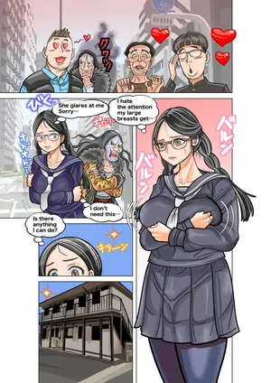 [jpeg] Jimi na Kyonyuu Jogakusei to Kyonyuu-suki Oji-san no Karada Irekawari [English]