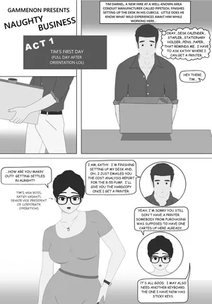 Naughty Business, Chapter 1 "Tim's First Day"