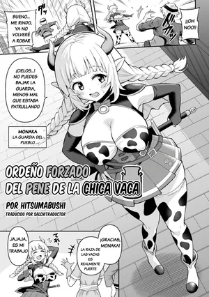 [Hitsumabushi] Ushi Musume no Kyousei Oschinpo Miruku | Ordeño Forzado del Pene de la Chica Vaca (2D Comic Magazine Futanari Kabe Sao Kabe Shiri Futanari Heroine Sakusei Iki Jigoku! Vol. 1) [Spanish] [Salchitraductor] [Decensored] [Digital]