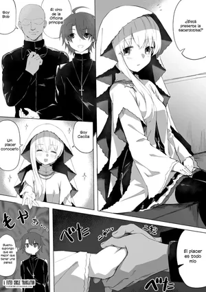 [Chiizu Ore] Seijo-sama ga Netorarete Nichijou-teki ni Hoka no Otoko to Sex Shite Shimau｜La Santa hizo NTR y termina teniendo sexo con otro hombre a diario (Shiro Seijo to Kuro Bokushi) [Spanish] [Cathal y sus panas]