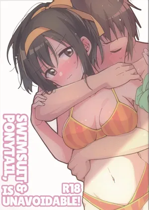 (C106) [Niwatoritowani (Taiki)] Mizugi Ponyta ja Shikatanai! | Swimsuit & Ponytail, Is Unavoidable! (Suzumiya Haruhi no Yuuutsu) [English] [CCCdoujins Translations]