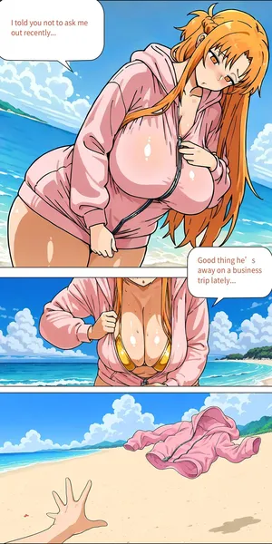 [Asuna Saki] beach [English]