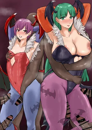 [Risurero] ●orrigan＆●ilith (Darkstalkers)