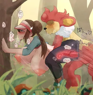 [犬派式] ポケモンに襲われるメイちゃん (ポケットモンスター)