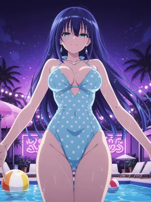 [Kurohime] 夕桐アヤノ（ナイトプール）[AI Generated]