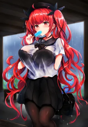 [尾壁餃子] 濡れ透けホノルル 乳首差分 合計2枚