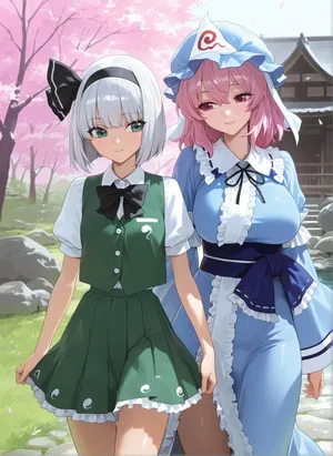 2025-10-22 Yuyuko x Youmu  RAMETAKI (PATREON) AI GENERATE