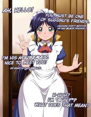 [CaptionAnon (/bwg/)] Mahoro Andou (Mahoromatic) [AI Generated]