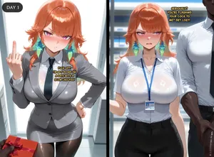 小鸟游キara - 讨厌的黑人同事一周内就追到了女神 (Hololive)