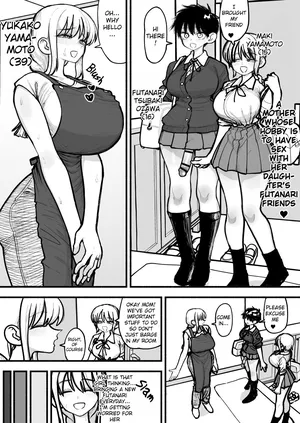 [Agagaga] A mother who's hobby is to have sex with her daughter's Futanari Friends ♥[English]