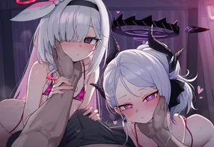 [Thx] プラナ&空崎ヒナ 催眠悪堕ち [AI Generated]