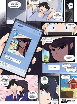 (FAKE FACE) ¡EL TRABAJO A TIEMPO PARCIAL DE KOMI! (ESPAÑOL)