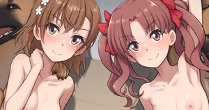 [Akai] Mikoto & Kuroko (Toaru Kagaku no Railgun)