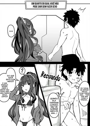 [Corundum] Ritsuka e Tlaloc estão presos em um quarto do qual não podem sair a menos que façam sexo (Fate/grand order) [Portuguese-BR]